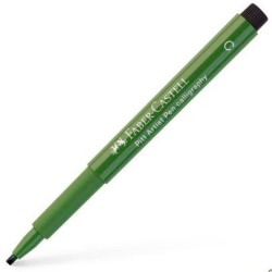 FABER CASTELL ROTULADOR PERMANENTE PITT ARTIST PEN CALLIGRAPHY 2.5MM VERDE ÓXIDO CROMO