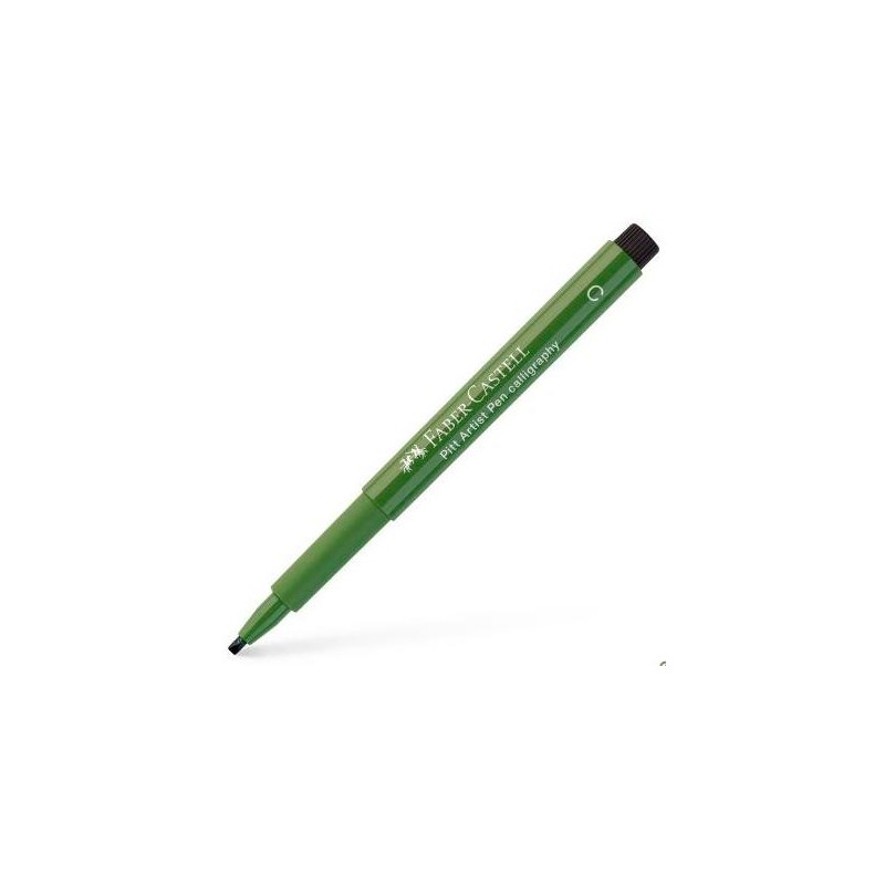 FABER CASTELL ROTULADOR PERMANENTE PITT ARTIST PEN CALLIGRAPHY 2.5MM VERDE ÓXIDO CROMO