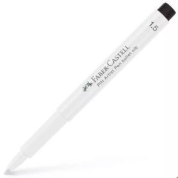 FABER CASTELL ROTULADOR PERMANENTE PITT ARTIST PEN PUNTA REDONDA 1,5MM BLANCO
