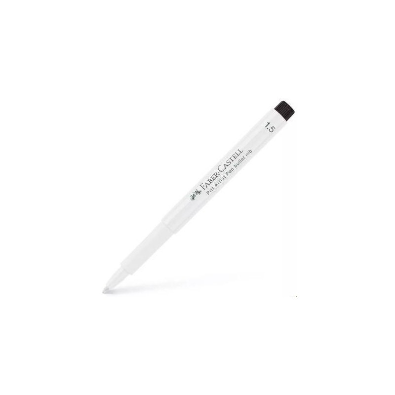 FABER CASTELL ROTULADOR PERMANENTE PITT ARTIST PEN PUNTA REDONDA 1,5MM BLANCO