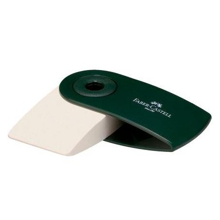 FABER CASTELL GOMA DE BORRAR SLEEVE CON FUNDA VERDE