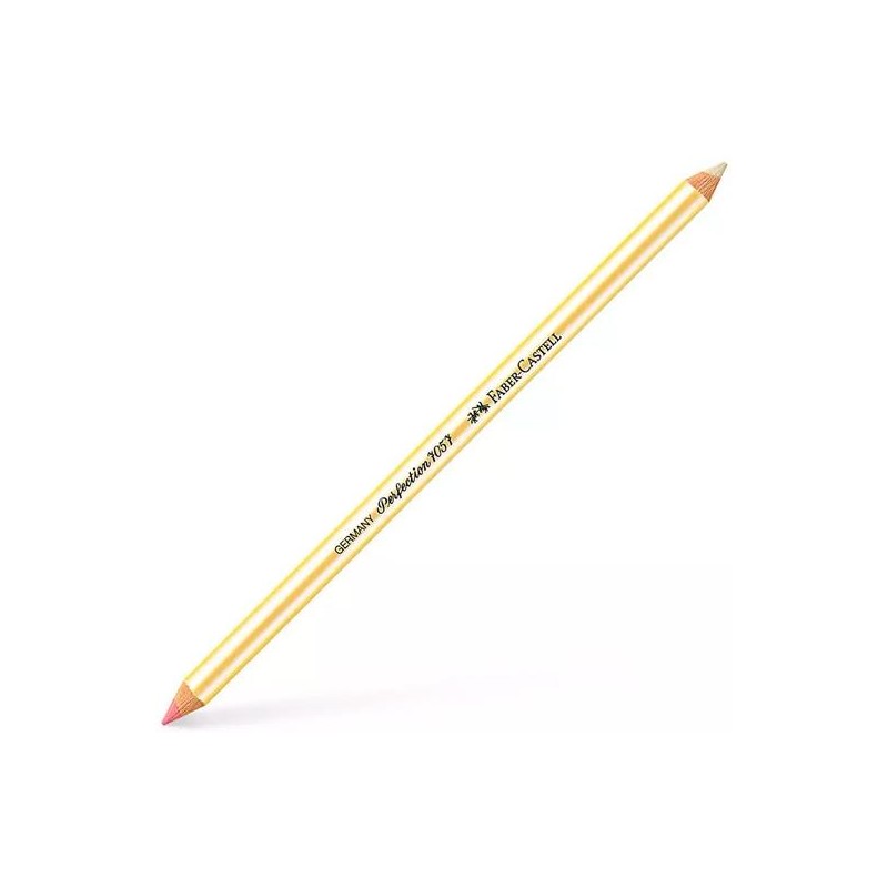 FABER CASTELL LÁPIZ GOMA MIXTO PERFECTION 7057 DOBLE PUNTA PARA TINTA Y GRAFITO