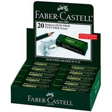 FABER CASTELL GOMA DE BORRAR DUST-FREE ART ERASER VERDE
