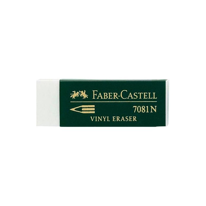 FABER CASTELL GOMA DE BORRAR 7081 N BLANCO -EN BLISTER DE 2