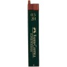 FABER CASTELL MINAS SUPER-POLYMER 0,5MM 2H ESTUCHE 12 UD BLISTER