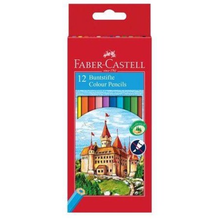FABER CASTELL LÁPICES DE COLORES CLASSIC C/SURTIDOS ESTUCHE 12 UD