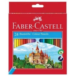 FABER CASTELL LÁPICES DE COLORES CLASSIC C/SURTIDOS ESTUCHE 24 UD