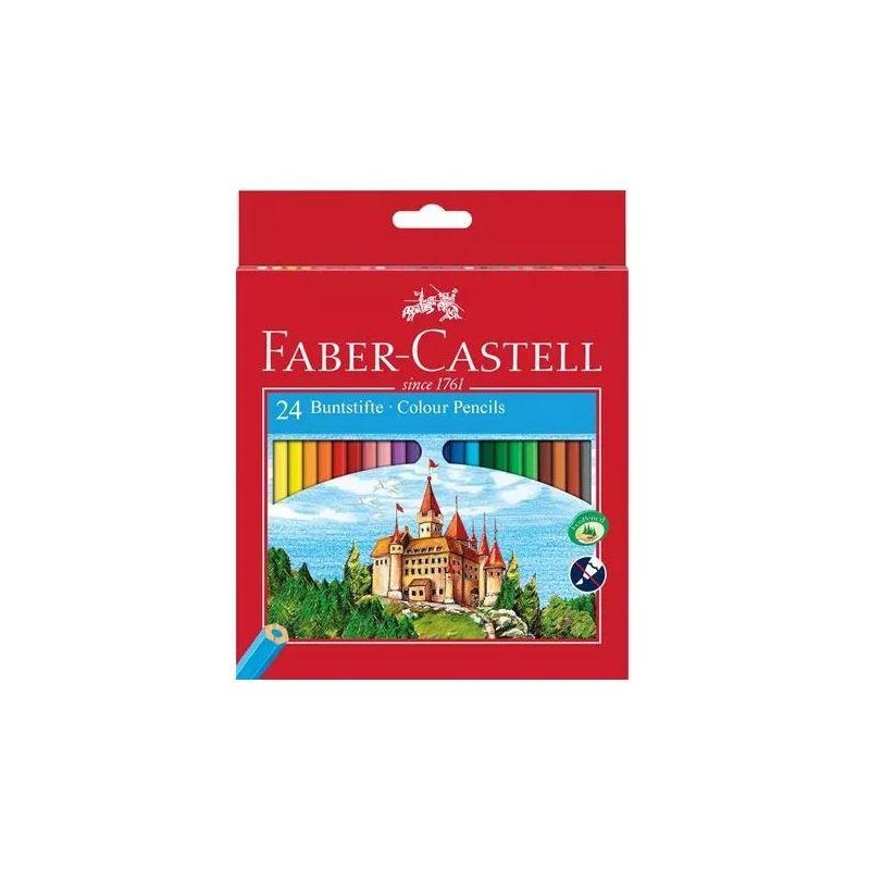 FABER CASTELL LÁPICES DE COLORES CLASSIC C/SURTIDOS ESTUCHE 24 UD