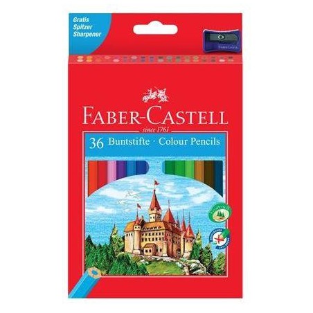 FABER CASTELL LÁPICES DE COLORES CLASSIC C/SURTIDOS ESTUCHE 36 UD