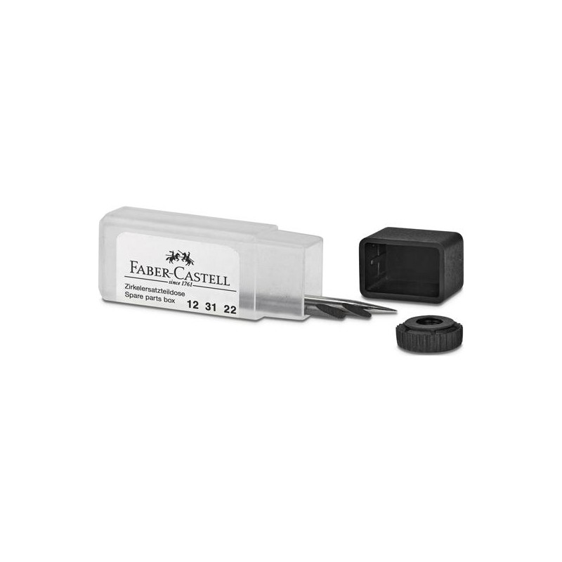 FABER CASTELL CAJA DE PIEZAS DE RECAMBIO PARA COMPÁS