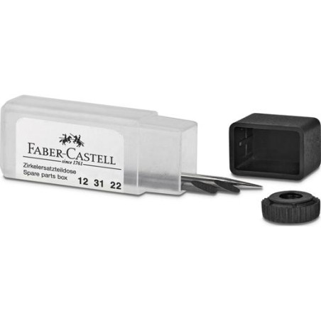 FABER CASTELL CAJA DE PIEZAS DE RECAMBIO PARA COMPÁS