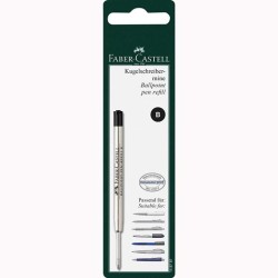 FABER CASTELL RECAMBIO PARA BOLÍGRAFO GRAN CAPACIDAD B NEGRO EN BLISTER