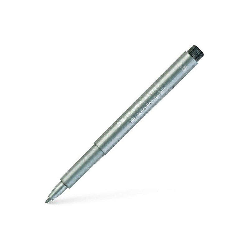 FABER CASTELL ROTULADOR PITT ARTIST PEN METALLIC 1,5MM PLATA
