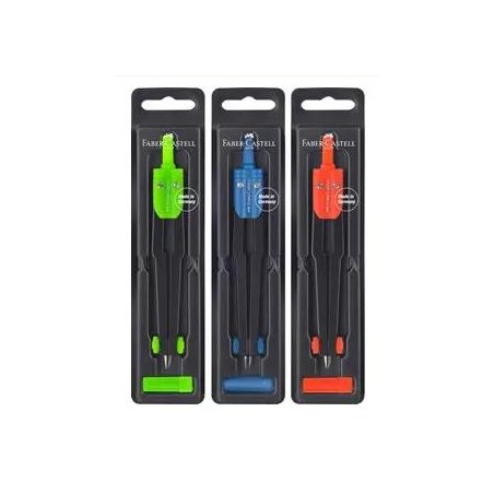FABER CASTELL COMPAS ESCOLAR SURTIDO 3 COLORES