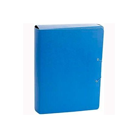 FABRISA CARPETA DE PROYECTOS 7CM FOLIO CIERRE DE BOTA C/GOMAS CARTÓN GOFRADO AZUL