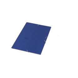 FABRISA CARPETA DE GOMAS AZUL BASICA CON TRES SOLAPAS FOLIO