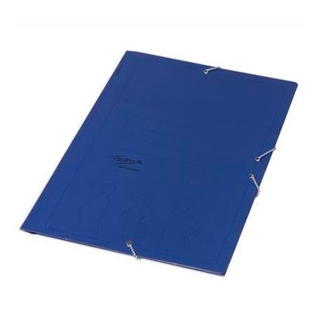 FABRISA CARPETA DE GOMAS AZUL BASICA SIN SOLAPAS FOLIO
