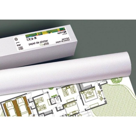 FABRISA ROLLO DE PAPEL PARA PLOTTER 1067X50 90GR BLANCO OPACO