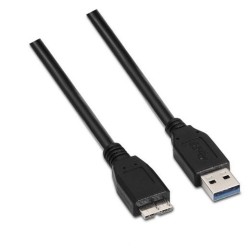AISENS CABLE USB 3.0 TIPO A/M - MICRO B/M NEGRO 1,0 M
