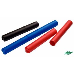 FAIBO TUBO PORTAPLANOS DE PLÁSTICO EXTENSIBLE 40 A 75 CM SIN BANDOLERA ROJO