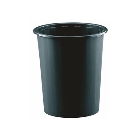 FAIBO PAPELERA DE PLÁSTICO EN POLIPROPILENO 310X280 MM CERRADA 14 L SERIE 305 NEGRA