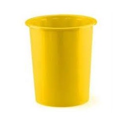 FAIBO PAPELERA DE PLÁSTICO EN POLIPROPILENO 310X280 MM CERRADA 14 L SERIE 305 AMARILLO