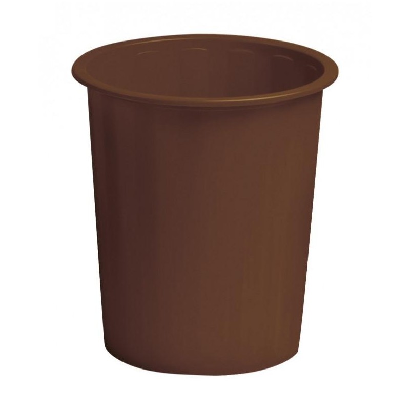 FAIBO PAPELERA DE PLÁSTICO EN POLIPROPILENO 310X280 MM CERRADA 14 L SERIE 305 MARRON