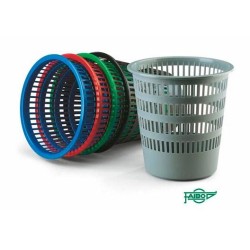 FAIBO PAPELERA DE PLÁSTICO REJILLA CAPACIDAD 16 LITROS 310X315 MM SERIE 306 GRIS