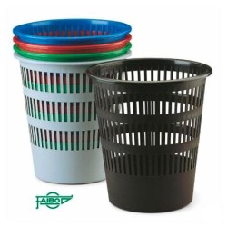 FAIBO PAPELERA DE PLÁSTICO EN POLIPROPILENO 12 L REJILLA 295X275 MM SURTIDOS SERIE 307 -9U-