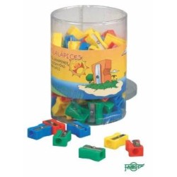 FAIBO AFILALÁPICES FORMA RECTANGULAR PLÁSTICO C/SURTIDOS BOTE 100 UD