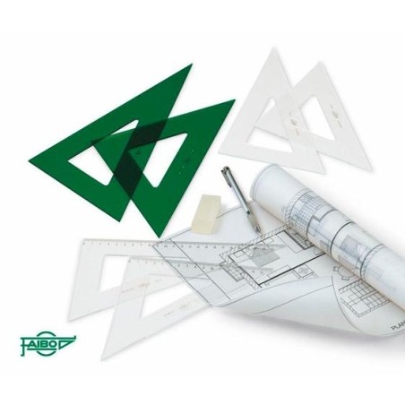 FAIBO CARTABÓN 25CM SIN GRADUAR VERDE