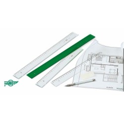 FAIBO REGLA 40CM METACRILATO VERDE