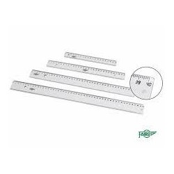 FAIBO REGLA ESCOLAR 20CM TRANSPARENTE