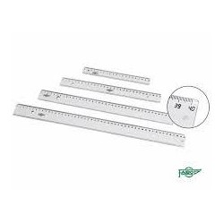 FAIBO REGLA ESCOLAR GRADUADA 50CM TRANSPARENTE