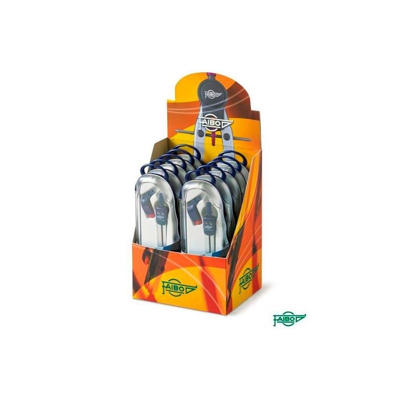 FAIBO COMPÁS SERIE BLUE-LINE UN BRAZO ARTICULADO 327AU CAJA EXPOSITORA 10U