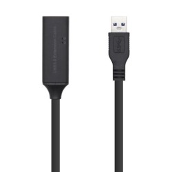 AISENS CABLE EXTENSIÓN USB 3.0 PROLONGADOR CON AMPLIFICADOR, TIPO A MACHO A TIPO A HEMBRA, 5 METROS