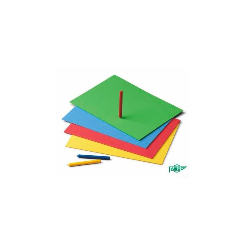FAIBO ALMOHADILLA MANUALIDADES PARA PICADO EN EVA 200X300X4MM COLORES SURTIDOS -20U