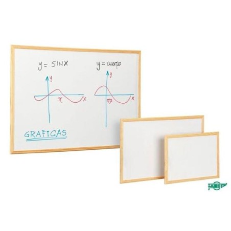 FAIBO PIZARRA BLANCA ECONÓMICA 30X40CM MARCO DE MADERA