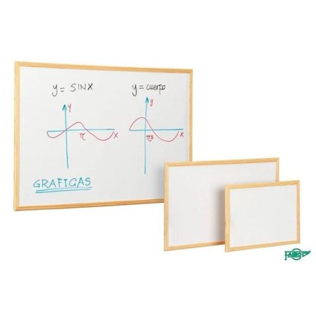 FAIBO PIZARRA BLANCA ECONÓMICA 60X90CM MARCO DE MADERA