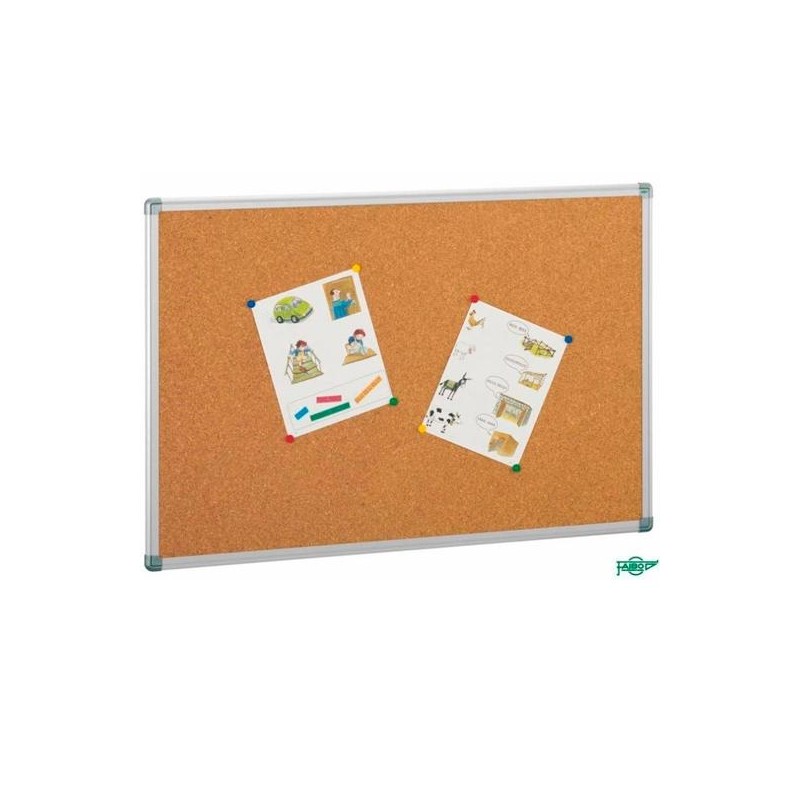 FAIBO TABLERO CORCHO SOLIDO 122X270CM MARCO DE ALUMINIO 4MM