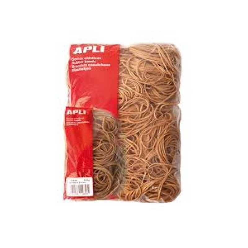 APLI GOMA ELÁSTICA MARRÓN CAUCHO 80X5MM 100 GR.