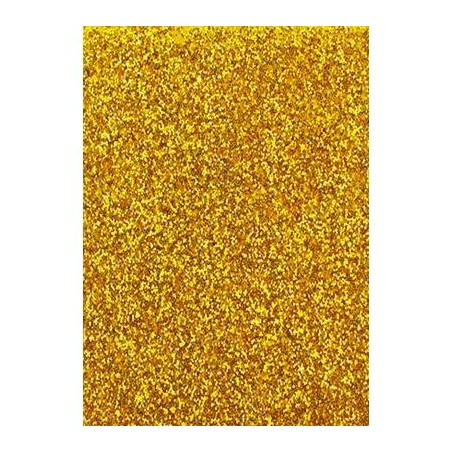 FAMA GOMA EVA 50X70CM GROSOR 2MM GLITTER ORO