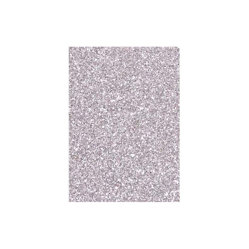 FAMA GOMA EVA 50X70CM GROSOR 2MM GLITTER PLATA