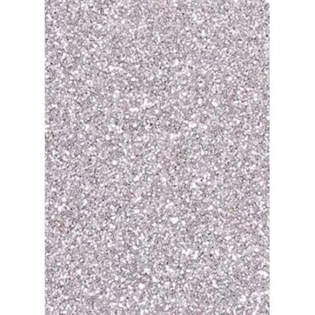 FAMA GOMA EVA 50X70CM GROSOR 2MM GLITTER PLATA