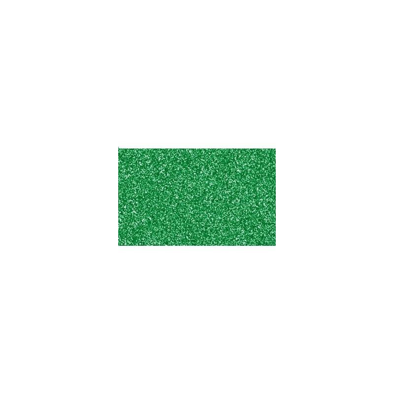 FAMA GOMA EVA 50X70CM GROSOR 2MM GLITTER VERDE PACK 10 UD