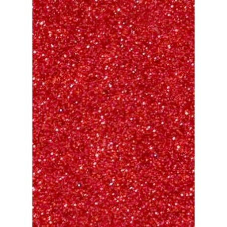 FAMA GOMA EVA 50X70CM GROSOR 2MM GLITTER ROJO