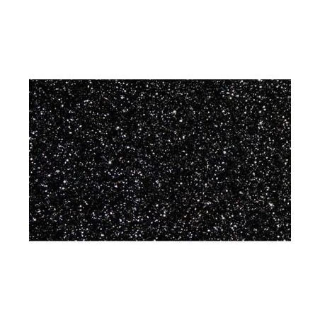 FAMA GOMA EVA 50X70CM GROSOR 2MM GLITTER NEGRO PACK 10 UD