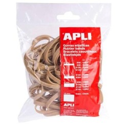 APLI GOMA ELÁSTICA MARRÓN CAUCHO 120X5MM 100 GR.