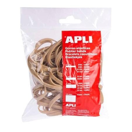 APLI GOMA ELÁSTICA MARRÓN CAUCHO 120X5MM 100 GR.