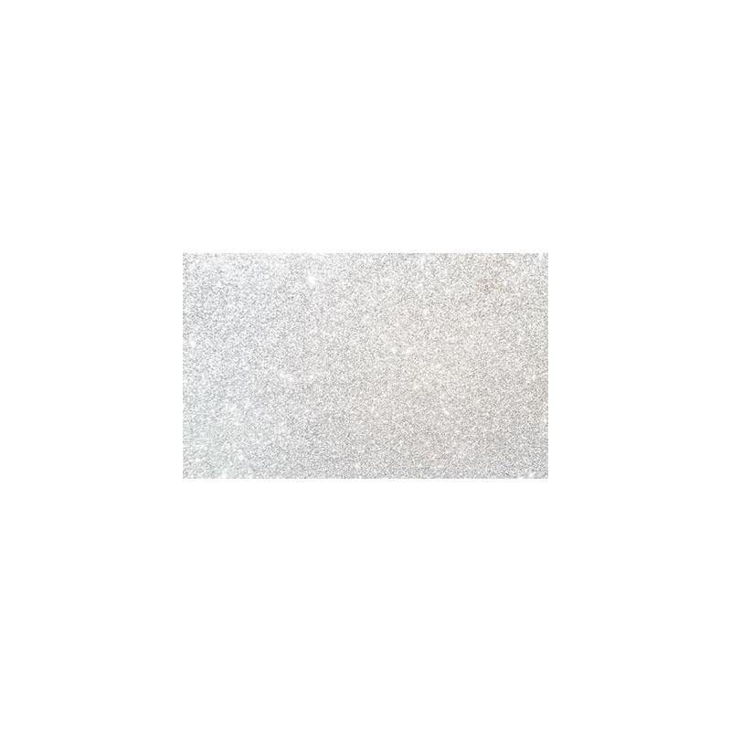 FAMA GOMA EVA 50X70CM GROSOR 2MM GLITTER BLANCO PACK 10 UD